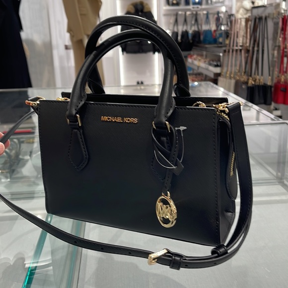 Michael Kors Sheila Small Center Zip Satchel Shoulder Crossbody Bag Non Leather - Picture 2 of 16